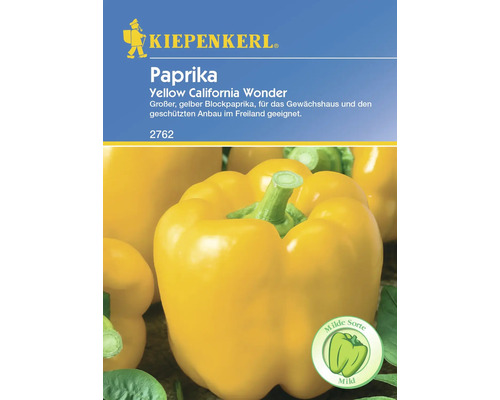 Blockpaprika Yellow California Wonder Kiepenkerl Samenfestes Saatgut Gemüsesamen