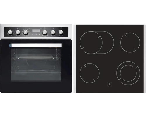 Ensemble cuisinière PKM avec plaque vitrocéramique volume utile 56 l