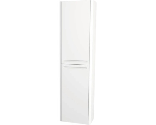 Armoire haute suspendue avec 2 portes Devo Gloria 2.0 gauche lxhxp 40x172x33 cm premium white supermat lisse