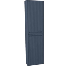 Armoire haute de salle de bain avec deux portes et rainures verticales