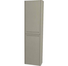 Hängehochschrank mit 2 Türen Devo Gloria 2.0 links BxHxT 40x172x33 cm stone grey supermatt geriffelt