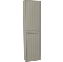 Hängehochschrank mit 2 Türen Devo Gloria 2.0 rechts BxHxT 40x172x33 cm stone grey supermatt geriffelt
