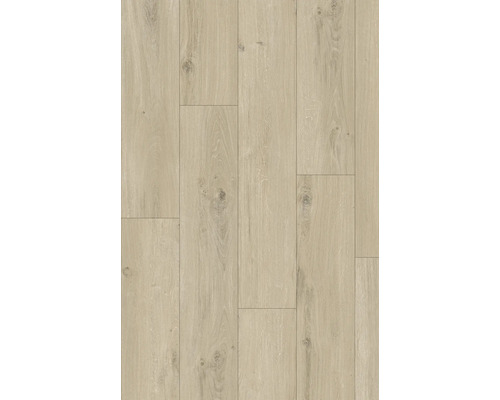 Verlegte Laminatbodenpaneele in Holzoptik