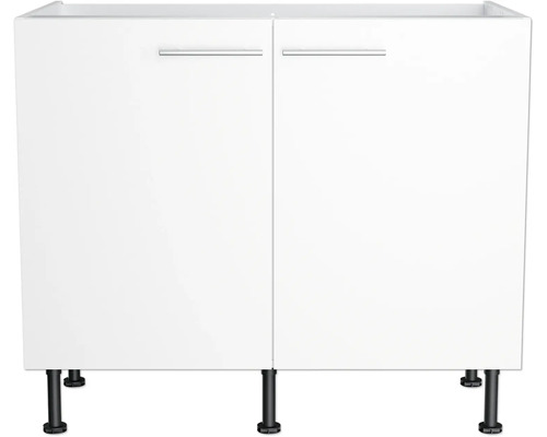 Meuble bas avec deux portes et pieds