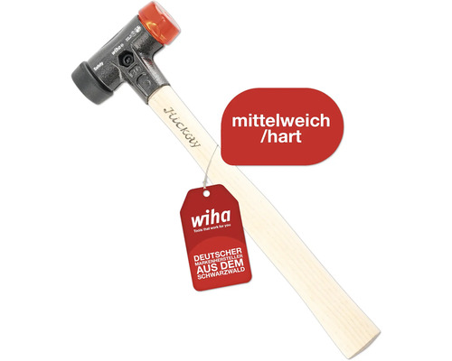 Schonhammer Safety Wiha 30 mm Kopfdurchmesser mittelweich/hart-0