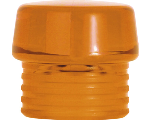 Tête de frappe Wiha dure orange pour marteaux non-destructifs Safety taille 50 Couvercle en plastique