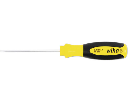 Tournevis plat avec lame ronde Wiha 2,5x75 mm Tournevis plat avec lame ronde Wiha 2,5x75 mm
