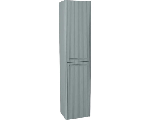 Armoire haute suspendue avec 2 portes Devo Gloria 2.0 droite lxhxp 45x165x26 cm fjord striée