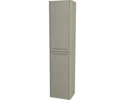 Armoire haute suspendue avec 2 portes Devo Gloria 2.0 gauche lxhxp 45x165x26 cm stone grey supermat lisse