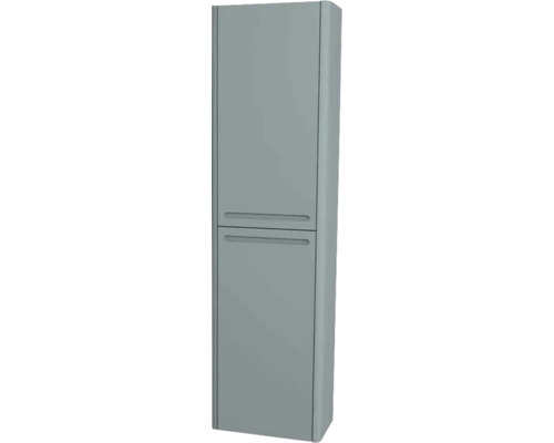 Armoire haute suspendue avec 2 portes et panier à linge Devo Gloria 2.0 gauche lxhxp 40x172x33 cm fjord lisse