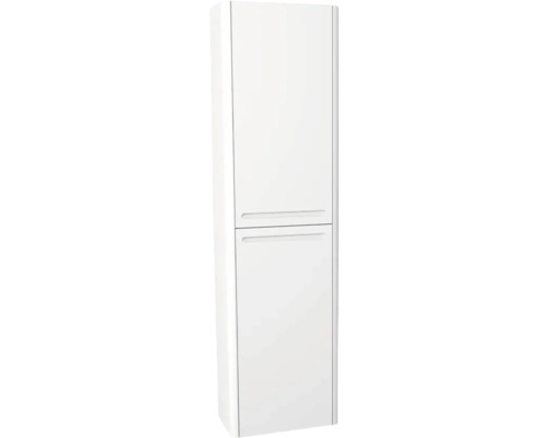 Armoire haute suspendue avec 2 portes et panier à linge Devo Gloria 2.0 droite lxhxp 40x172x33 cm premium white supermat lisse