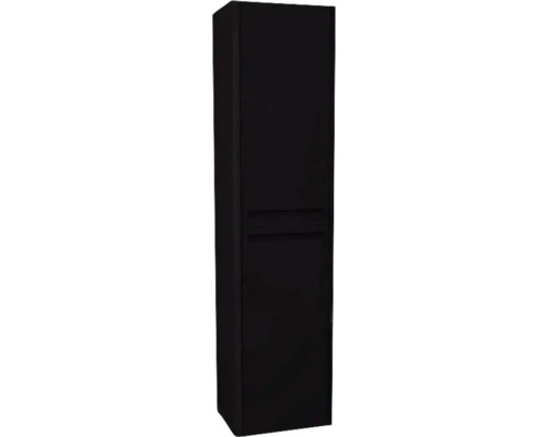 Hängehochschrank mit 2 Türen und Wäschekorb Devo Gloria 2.0 rechts BxHxT 40x172x33 cm perfect touch black glatt