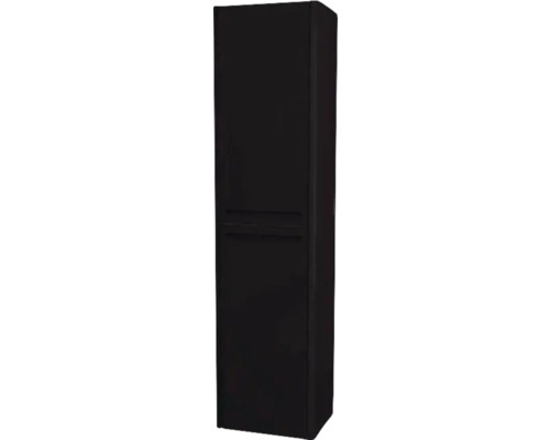 Hängehochschrank mit 2 Türen und Wäschekorb Devo Gloria 2.0 links BxHxT 40x172x33 cm perfect touch black glatt