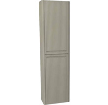 Hängehochschrank mit 2 Türen und Wäschekorb Devo Gloria 2.0 rechts BxHxT 40x172x33 cm stone grey supermatt geriffelt