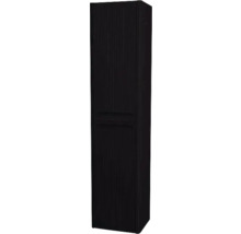 Hängehochschrank mit 2 Türen und Wäschekorb Devo Gloria 2.0 links BxHxT 40x172x33 cm perfect touch black geriffelt
