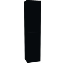 Hängehochschrank mit 2 Türen Devo Gloria 2.0 rechts BxHxT 40x172x33 cm perfect touch black geriffelt