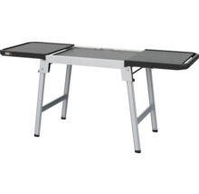 Table de grill Weber avec deux tables d''appoint coulissantes