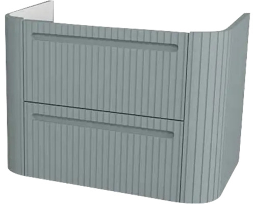 Waschtischunterschrank Devo Gloria 2.0 70x50x42 cm fjord geriffelt Waschtischunterschrank mit zwei Schubladen