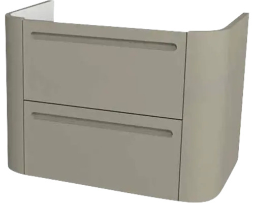 Waschtischunterschrank Devo Gloria 2.0 70x50x42 cm stone grey supermatt glatt Waschtischunterschrank mit zwei Schubladen