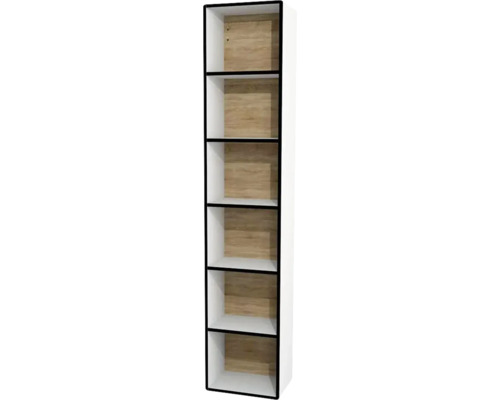 Armoire haute suspendue ouverte Devo Sonus 2.0 lxhxp 38x186x28 cm arctic white haute brillance Armoire haute suspendue ouverte Devo Sonus 2.0 lxhxp 38x186x28 cm arctic white haute brillance