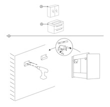 Spiegelschrank Somero 100 cm hochglanz weiß