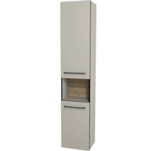 Hängehochschrank mit 2 Türen Devo Sonus 2.0 links BxHxT 38x186x30 cm dakar suedette matt/Eiche