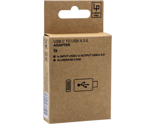 Emballage d''un adaptateur USB-C vers USB-A 3.0