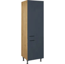 NOBILIA Vorratsschrank Urban BxTxH 60 x 58 x 217 cm fjordblau matt vormontiert Anschlag rechts 4004539051805