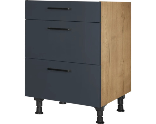 NOBILIA Auszugunterschrank Urban BxTxH 60 x 58 x 87 cm fjordblau matt vormontiert 4004539045347 NOBILIA Auszugunterschrank Urban BxTxH 60 x 58 x 87 cm fjordblau matt vormontiert 4004539045347