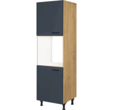 Armoire haute de cuisine avec deux portes et un compartiment ouvert