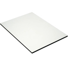 Une plaque en verre acrylique blanche