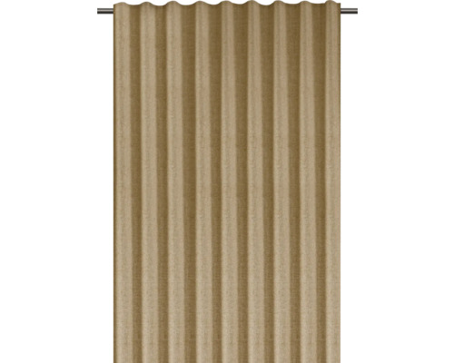 Rideau avec fixation à bande plissée sur une tringle à rideaux