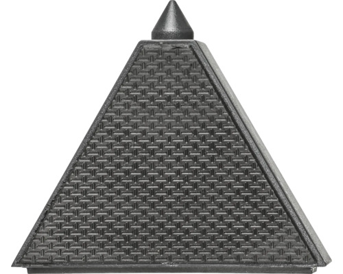 Cache-pilier de clôture pyramidale en plastique