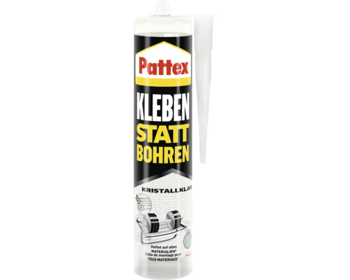 Colle de montage Pattex Kleben statt Bohren transparente 290 g Colle de montage Pattex Kleben statt Bohren transparente 290 g