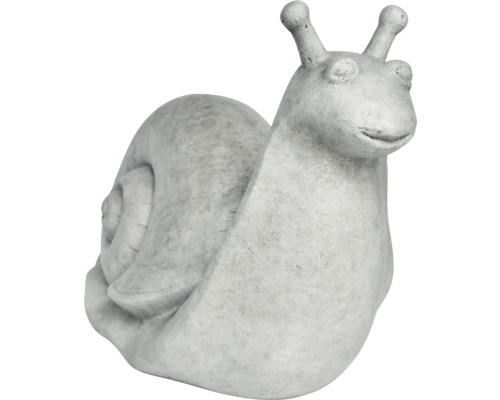 Sculpture de jardin escargot Lafiora 37 x 16 x 24,5 cm gris clair