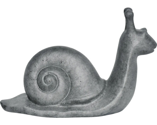 Sculpture de jardin escargot Lafiora 37 x 16 x 24,5 cm gris foncé