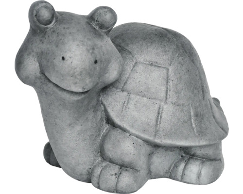 Sculpture de jardin tortue Lafiora 50 x 31,5 x 36,5 cm gris foncé