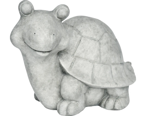 Sculpture de jardin tortue Lafiora 31 x 20 x 22,5 cm gris clair