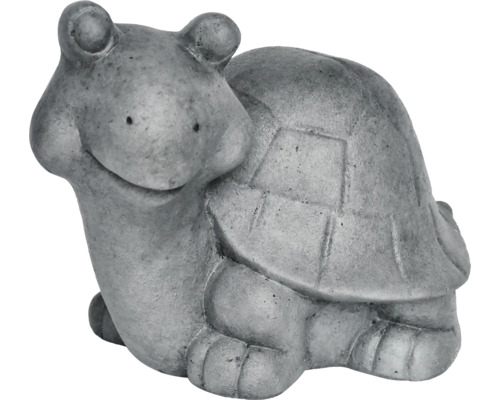 Sculpture de jardin tortue Lafiora 31 x 20 x 22,5 cm gris foncé