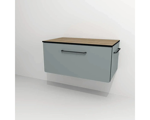 Waschtischunterschrank mit 1 Schublade Devo Sonus 2.0 BxHxT 77x36x45 cm fjord/natural bardolino oak Waschtischunterschrank mit 1 Schublade Devo Sonus 2.0 BxHxT 77x36x45 cm fjord/natural bardolino oak