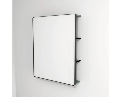 Miroir de salle de bain LED avec rangement Devo Sonus 2.0 Fjord/Black 75.5x94 cm SO2-LUPL75x94-F72 Miroir de salle de bain LED avec rangement Devo Sonus 2.0 Fjord/Black 75.5x94 cm SO2-LUPL75x94-F72