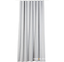 Écharpe décorative grise avec suspension à bande plissée