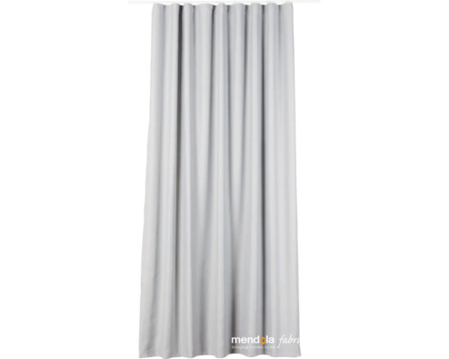 Écharpe décorative grise avec suspension à bande plissée