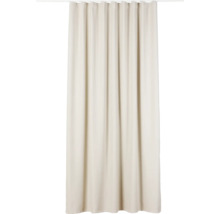 Rideau beige avec pattes fronceuses