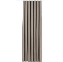 Grauer Verdunkelungsvorhang mit Faltenaufhängung