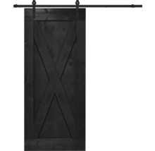 Porte coulissante en bois avec kit de quincaillerie