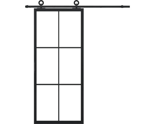 Pertura Schiebetür Komplett-Set Jarn 03 Clear 1000x2150 mm inkl. Laufschiene mit Rad,Griff-Set