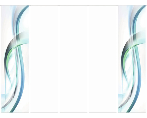 Paravent en trois parties avec motif abstrait