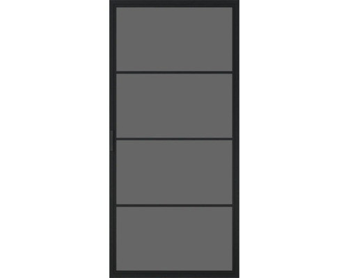 Porte avec quatre panneaux rectangulaires