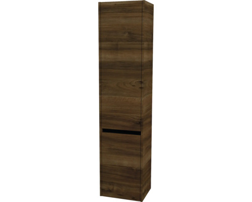 Hochschrank Devo Etna 2.0 40x172x33 cm Anschlag links tobacco pacific walnut Hochschrank aus Holz für das Badezimmer